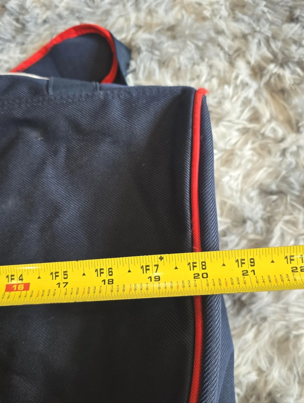 Boston Red Sox Navy and Red Duffel Bag
